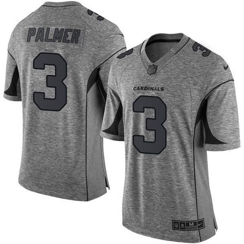 Nike Cardinals #3 Carson Palmer Gray Men's Stitched NFL Limited Gridiron Gray Jersey - Click Image to Close